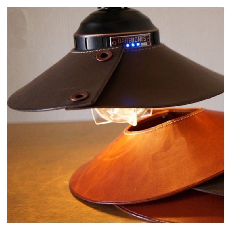 Outdoor Tent Light Leather Case Camping Barbecue Leather Lampshade Japanese And Korean Picnic Decorative Lampshade