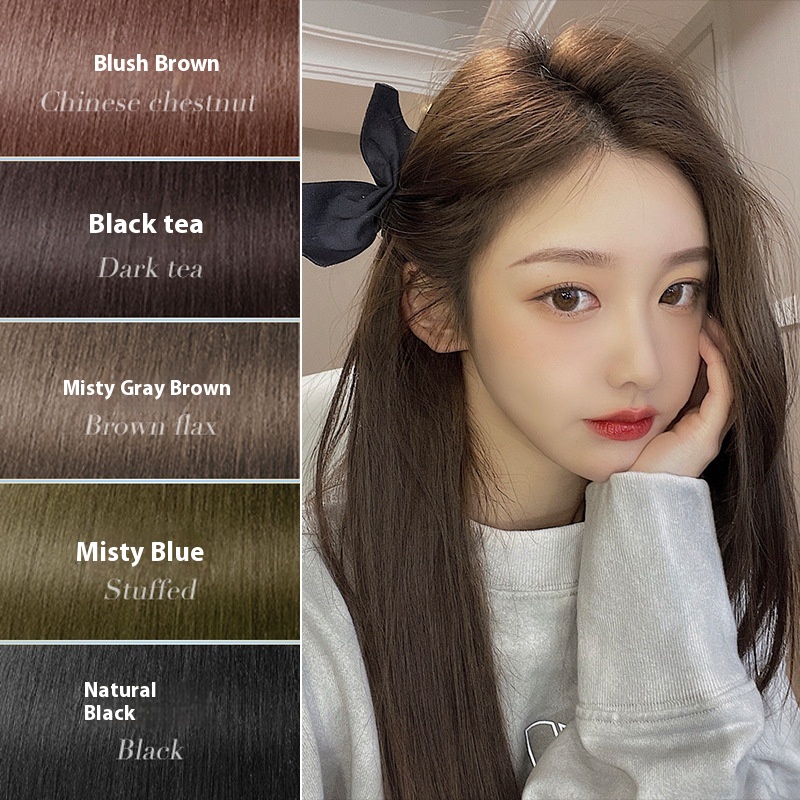 (Buy One Get One Free)Hair Dye To Dye Dirty Orange Pink Brown Stuffy Green Mocha Brown Mist Blue Hair Dye Cream