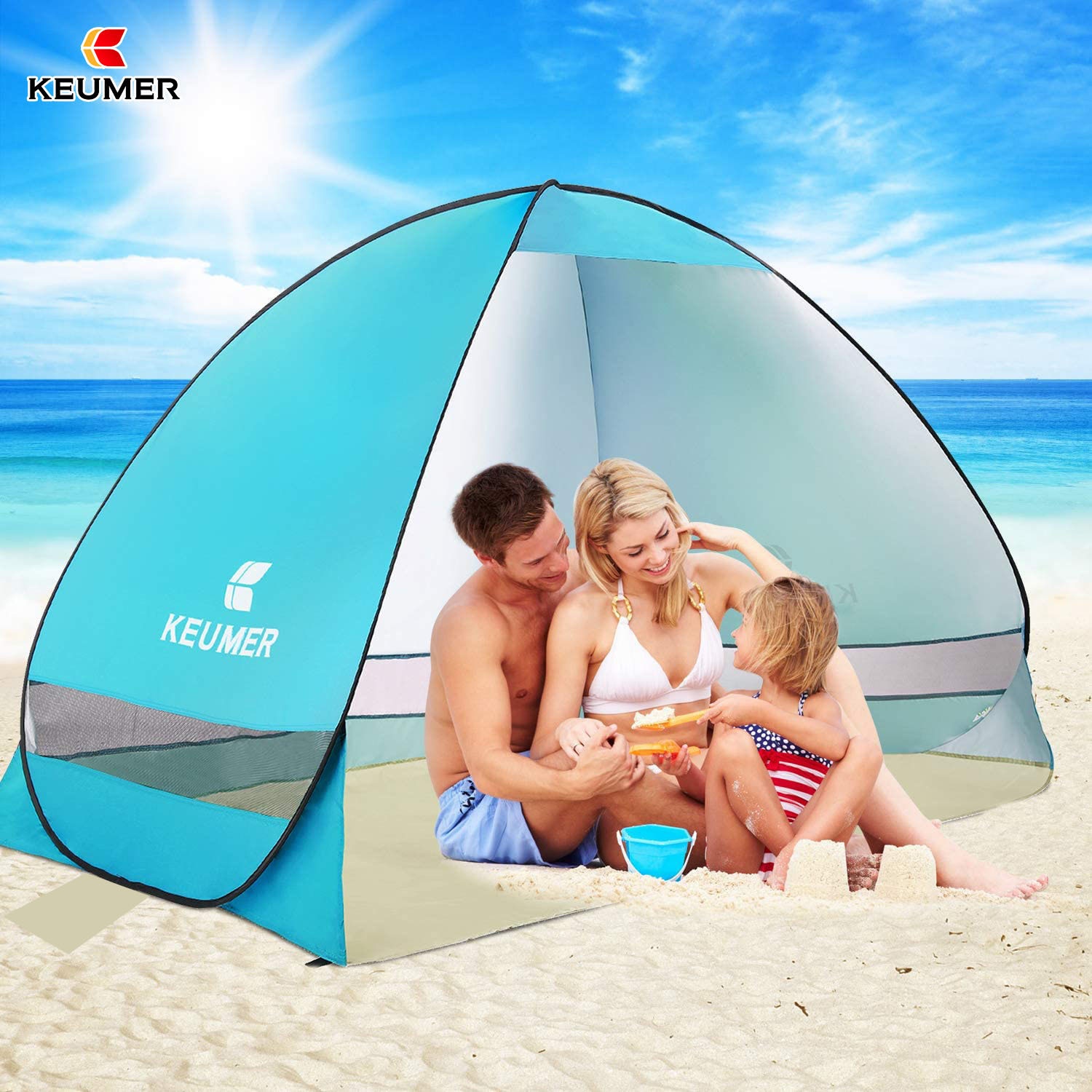 Beach Tent Automatic Quick-opening Folding Outdoor Double Fishing Tent