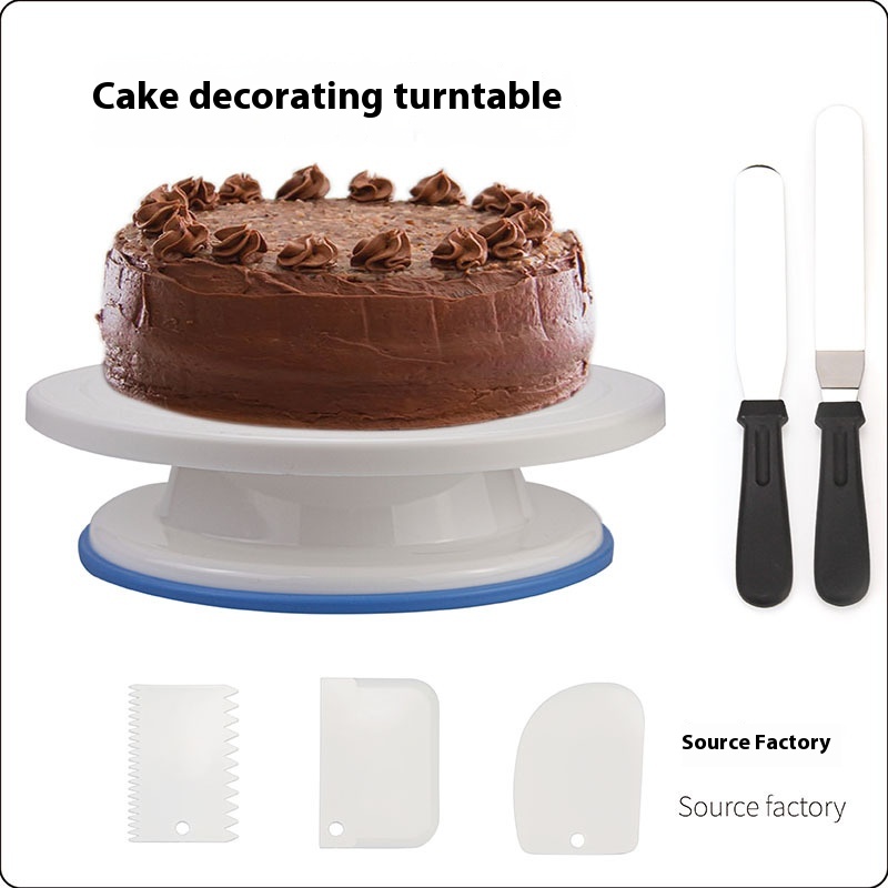 Direct6-piece Cake Turntable Plastic Baking Tool Turntable Set Combination
