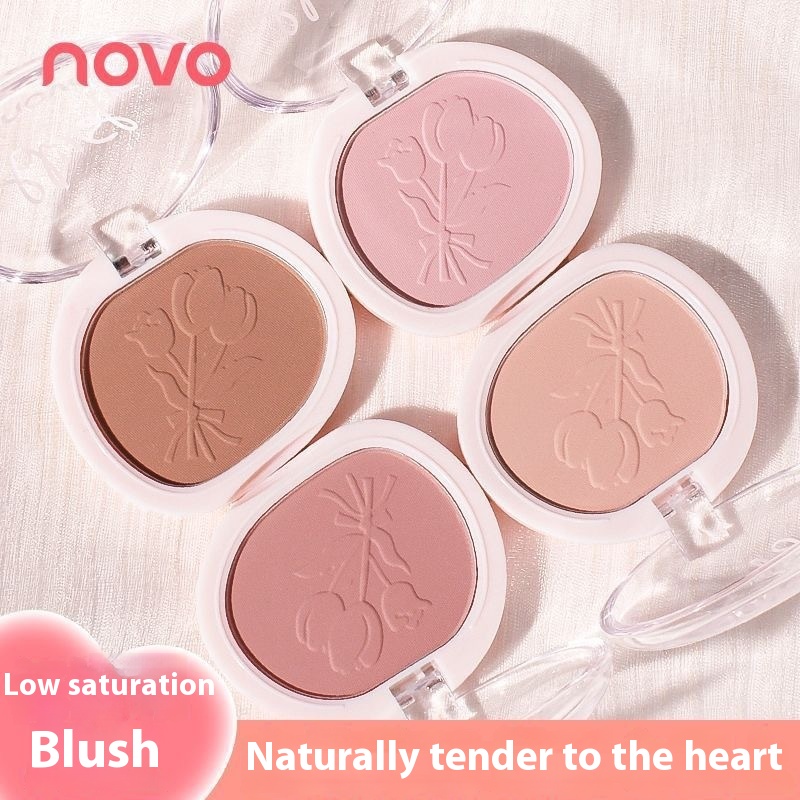 NOVO Velvet Mist Colorful Monochrome Blush Natural Drunken Vigor Girl Lifting Color Modification Matte Rouge Disc