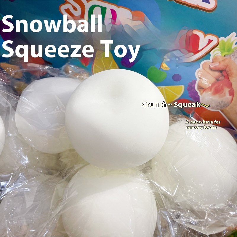 Xiaohongshu Same Snowball Squeeze Music Decompression Artifact Flour Venting Ball Children's Soft Glutinous Toy