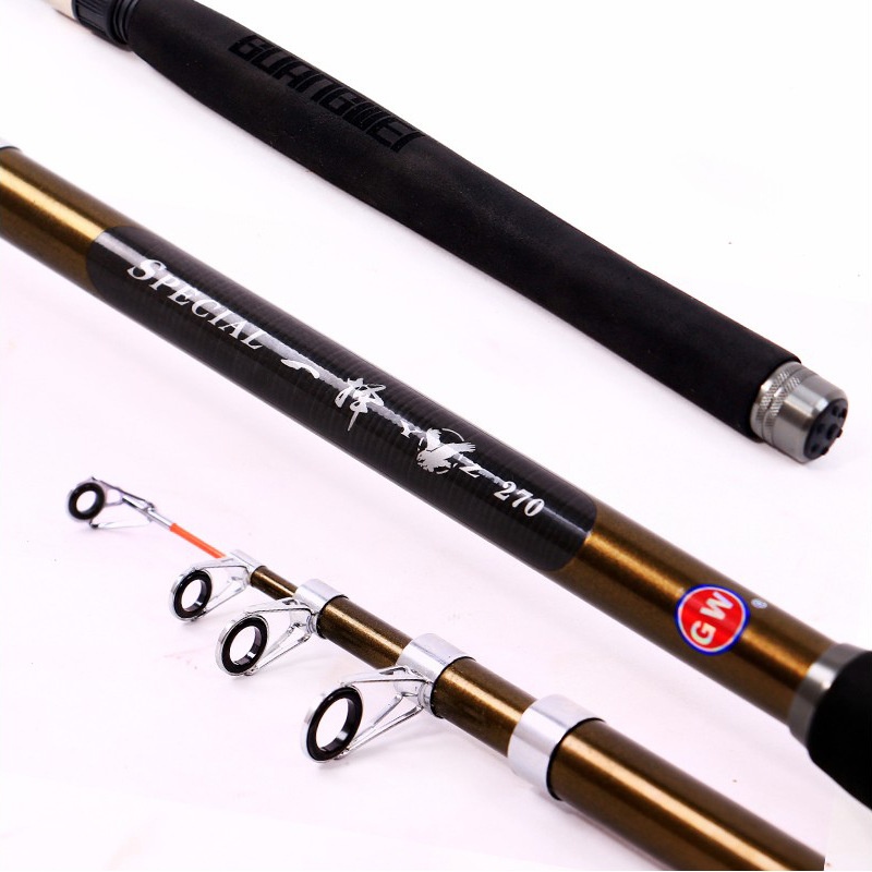 Guangwei Fishing Rod Sea Rod Super Hard Long-distance Casting Rod Throwing Rod Set Carbon Sea Rod2.1 Meters-3.6 Meters