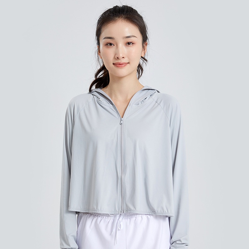 Banana Sun Protection Clothing Summer Ice Silk Breathable Skin Clothing Outdoor Sun Protection Clothing Female Anti-ultraviolet