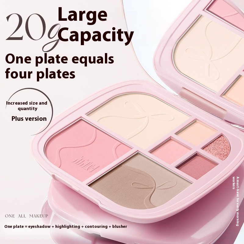 Lishu Facial Comprehensive Plate Eight-color Eye Shadow Makeup High-gloss Blush A Plate To Get Full Face Makeup