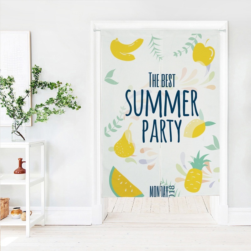 Fabric Cotton And Linen Door Curta Curta Blocking Partition Curta Japanese Kitchen Bedroom Living Room Decoration Half Curta Linen Custom