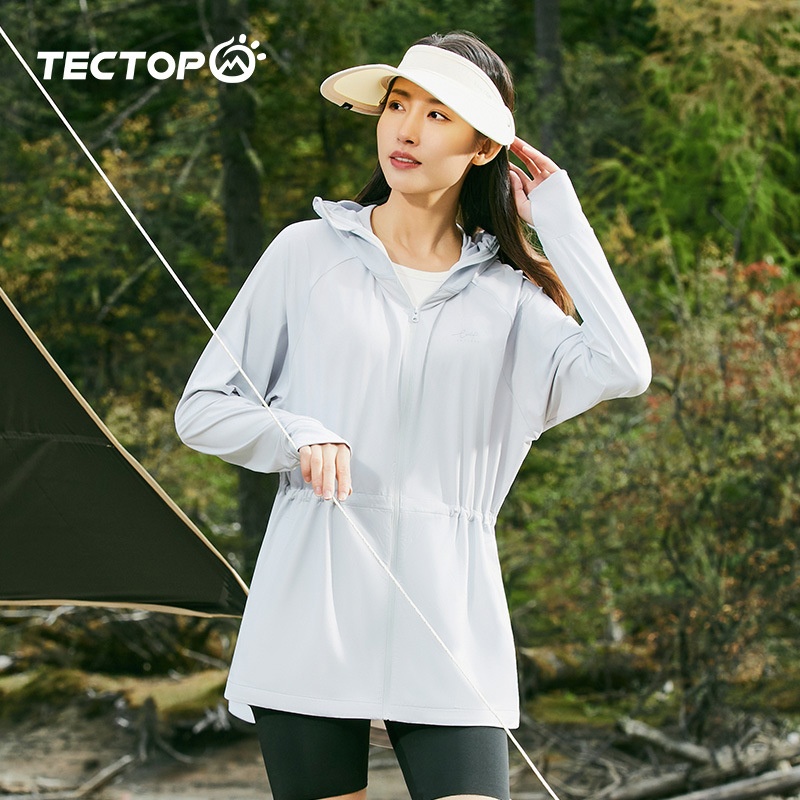 Women's Ice Silk Anti-ultraviolet Hooded Sun Protection Clothing Multifunctional Medium And Long Skin Clothing UPF200+