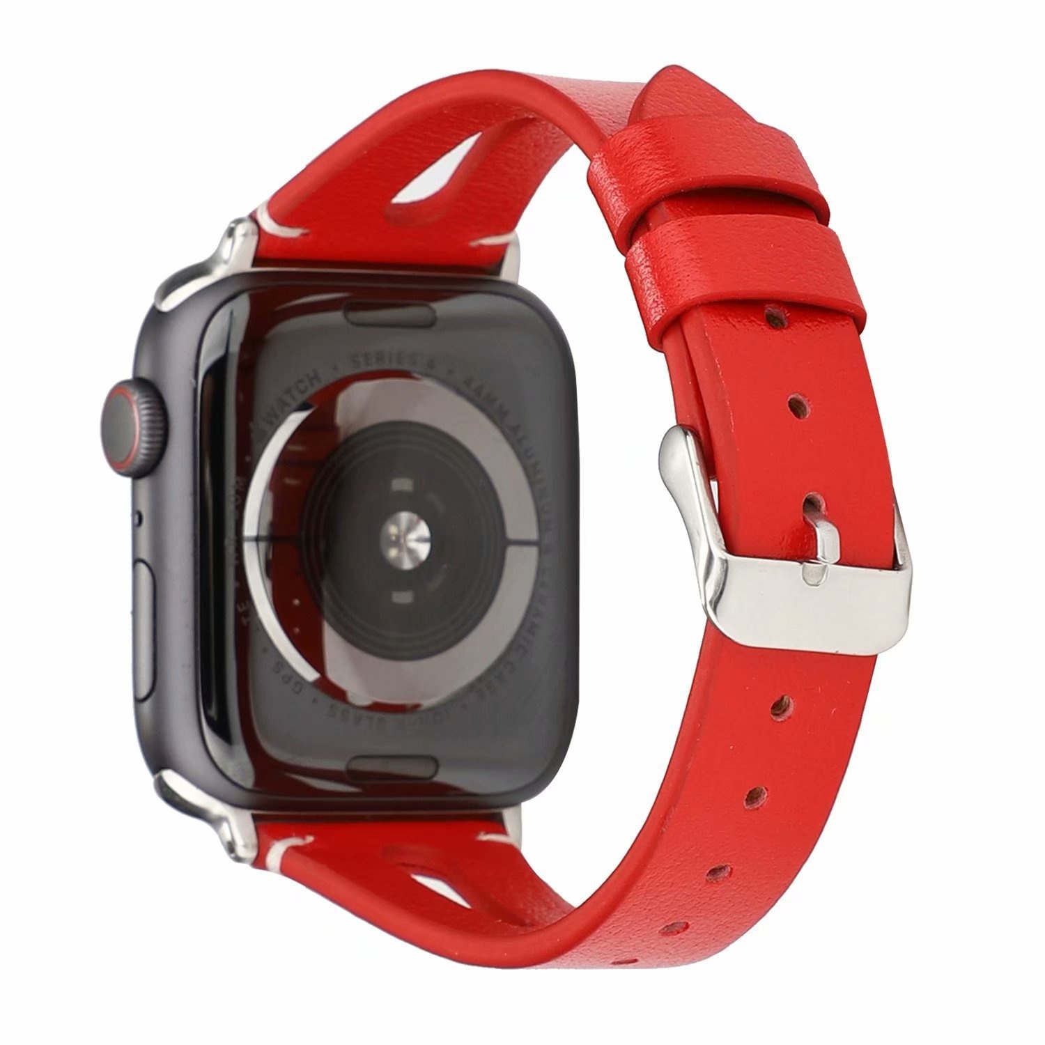 Foreign Trade Model Suitable For Apple Watch Leather Strap V-shaped Opening Watch Strap Iwatch Reduced Version