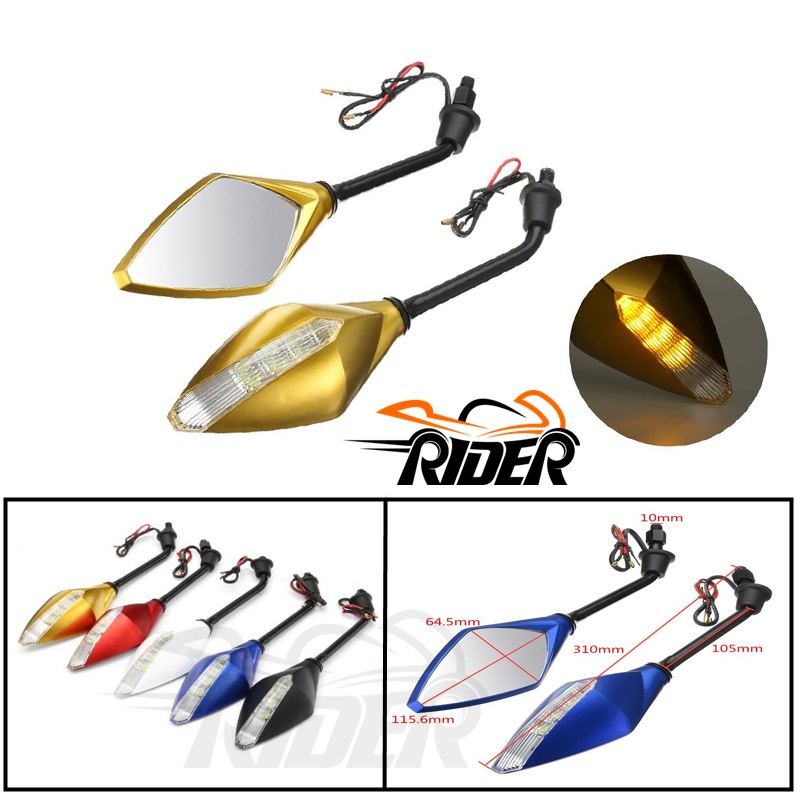 Modified Large Field Of View Universal Reflector Snake Pattern Horizon Motorcycle Reversing Mirror Sports Car Rear View Mirror