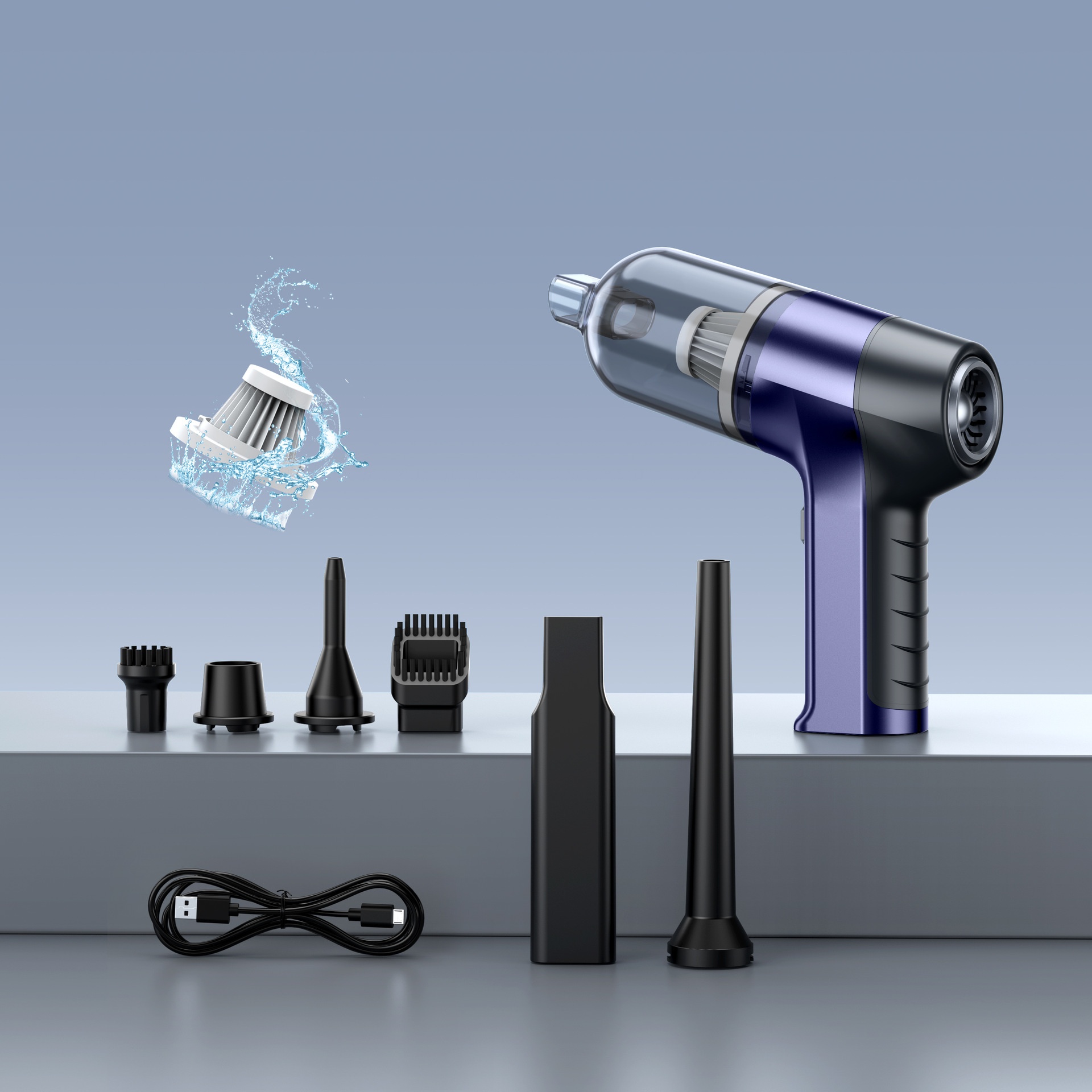 Car Vacuum Cleaner Household Mini Blowing And Suction Integrated Portable Wireless Handheld Car Vacuum Cleaner