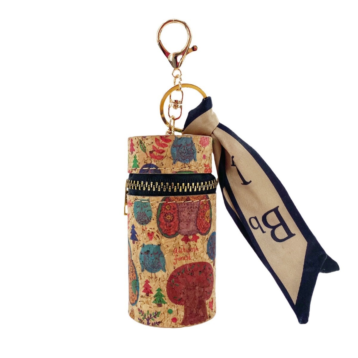 European And American Retro Paper Wood Grain Bucket Mouth Red Envelope Fashion Cylindrical Headset Lipstick Key Coin Purse