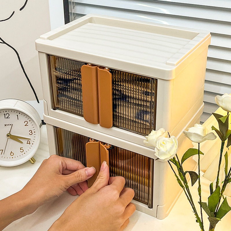 Haixing's Carefully Selected Desktop Storage Box Can Be Stacked With Japanese-style Storage Boxes,And Notallation Is Required For File,Snack And Sundry Storage Boxes