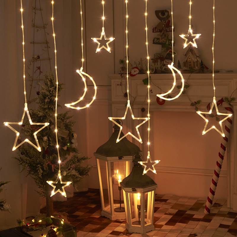 Star Lights Curtain Lights Bedroom Window Decoration Scenery Lights String Lights