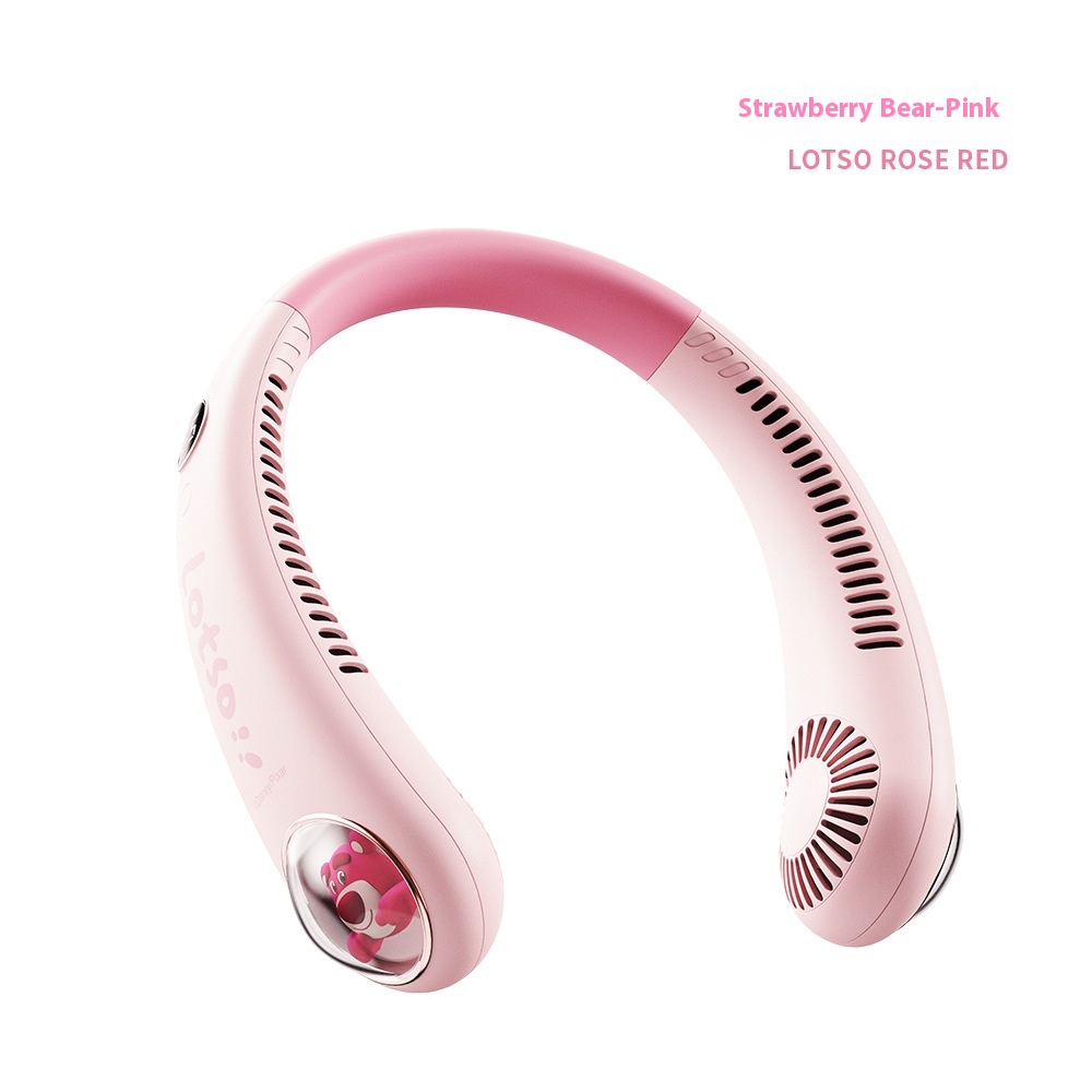 L18 Disney Neck Hanging Fan – Bladeless Lazy Neck Fan Mini USB Fan