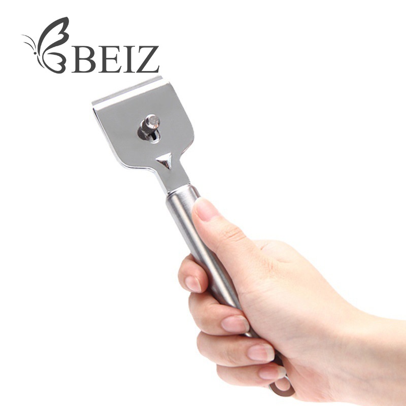 Chuangxin Multifunctional Glass Cleaning Shovel Kitchen Tool Scraper Housework Decontamination Shovel Stainless Steel Double-sided Wipe