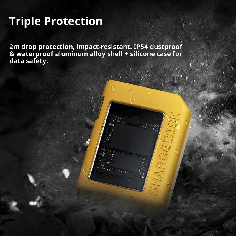 Sharge Flash Drive M2 2230 Active Cooling Hard Drive Enclosure Sd001 Supports Read And Write Protection