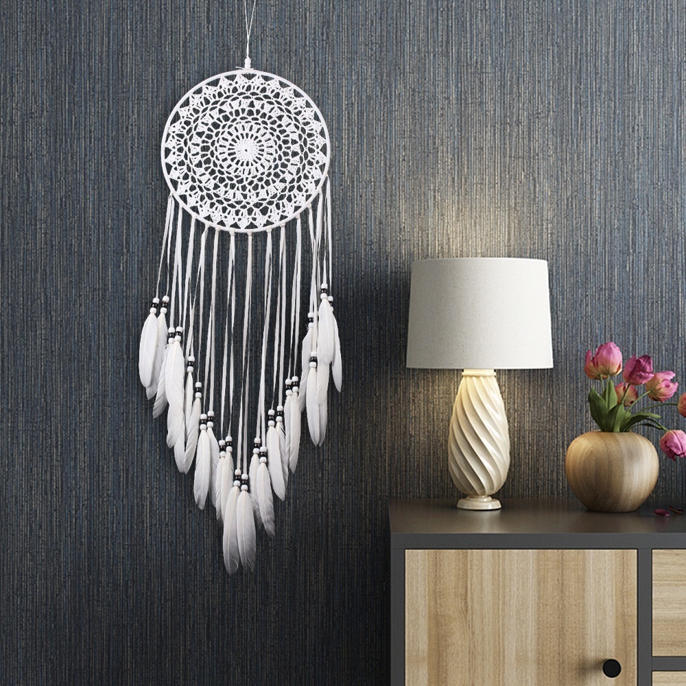 Nordic Style Pure White Knife Dream Catcher Home Dream Catcher Pendant Wall Decoration Wall Decoration Home Decoration