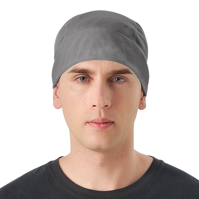 Outdoor Cycling Mesh Pirate Hat Sports Quick-drying Moisture-wicking Headscarf Breathable Sunscreen Dustproof Headgear Small Hat