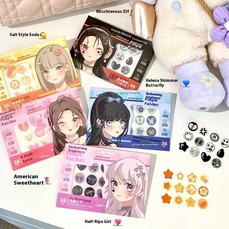 Yaozhi Glowing Acne Patch Star Transparent Invisible Lightweight Cute 36 Patches