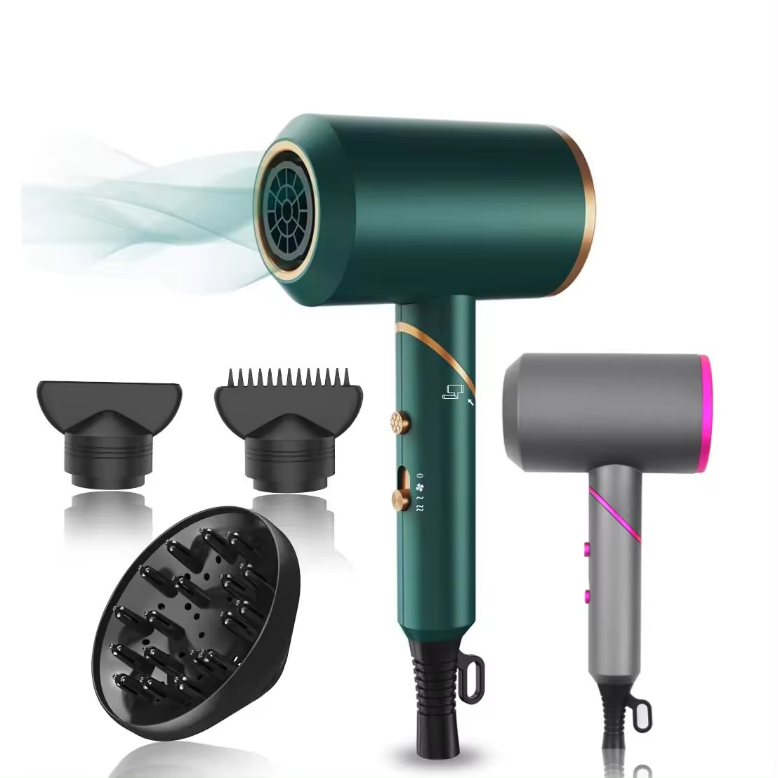 Negative Ion Hair Dryer Hammer Hair Dryer High Power Folding Hair Dryer