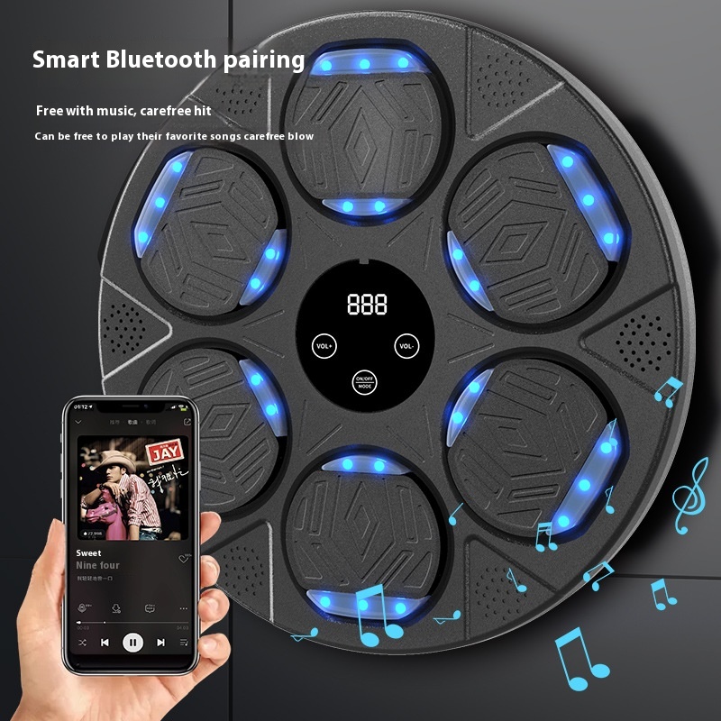 Smart Boxing Target Bluetooth Music Sports Fitness Boxing Machine Boxing Home Training Boxing Wall Target