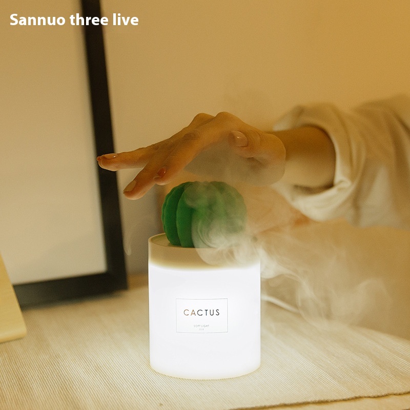 Sanhuo Humidifier Mini Desktop Student Dormitory Car USBSmall Sprayer Night Light