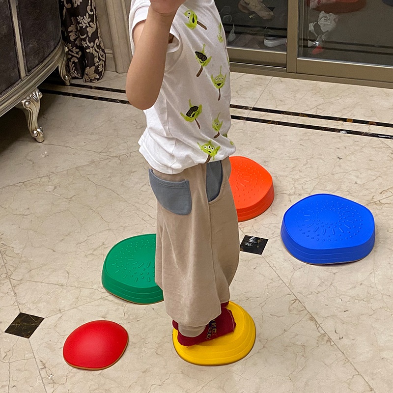 Sensory Integration Physical Training Wave Crossing River Stone Sports Physical Fitness Combination Balance Coordination Ability Early Childhood Education Equipment Stepping Stone