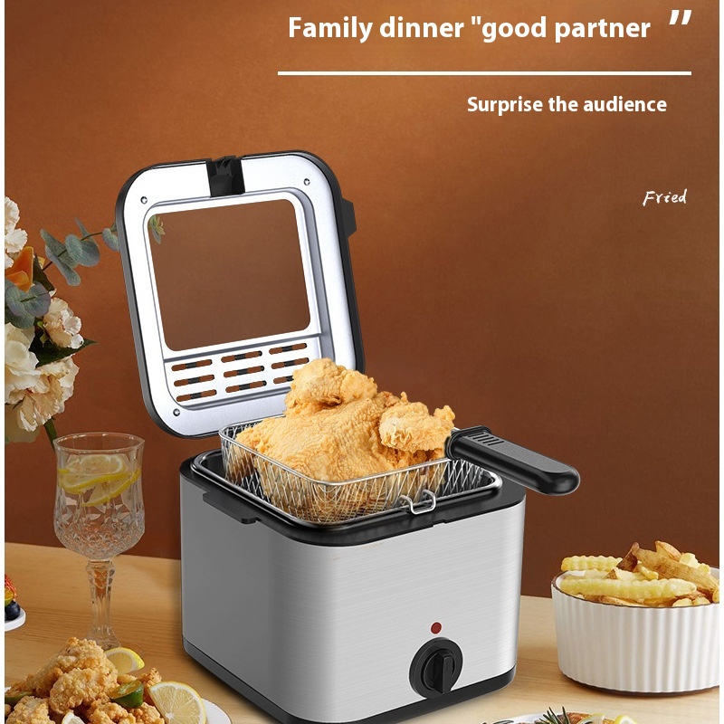 Household Electric Fryer Large Capacity Snack Fryer Integrated Fryer