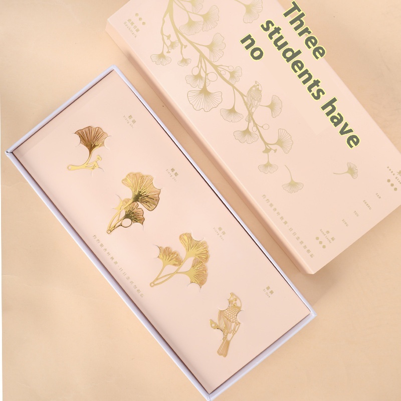 Sanshengyouxing National Cultural Gift Metal Bookmark Gift Box Student Business Gift Teacher's Day Gift For Teachers