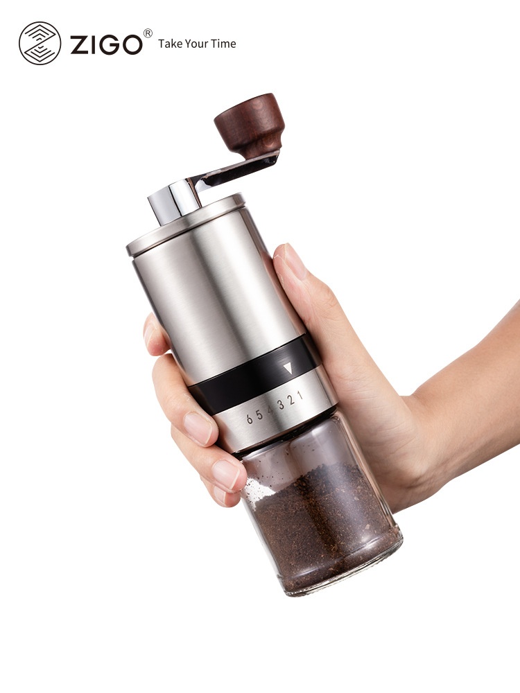 Manual Portable Freshly Ground Coffee Machine Household Small Grinder Stainless Steel Coffee Bean Grinder
