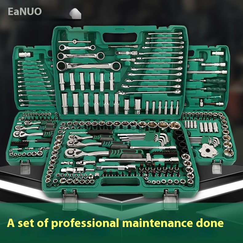 Multifunctional Socket Wrench Set Combination Sleeve Ratchet Wrench Car Repair Hardware Tools Auto Repair Tool Box Set