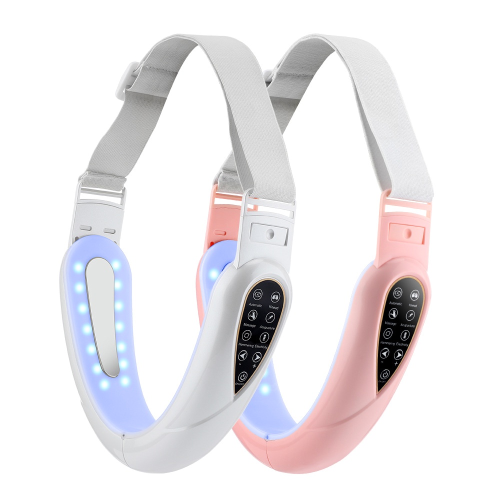 Remote Control Micro-current Color Light Face Slimmingtrument Five-mode Patch Pulse Massager EMSFirming And Lifting V-facetrument
