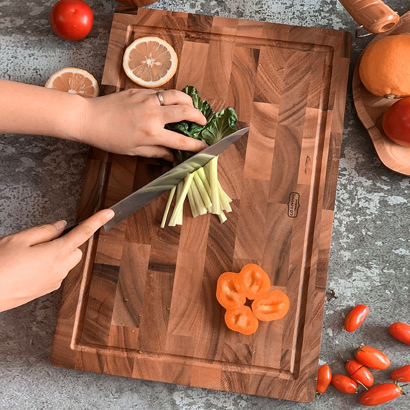 LCThailand Imported Acacia Wood Solid Wood Household Not Easy To Mold Cutting Board Cutting Board Food Supplement Cutting Board Household Cutting Board