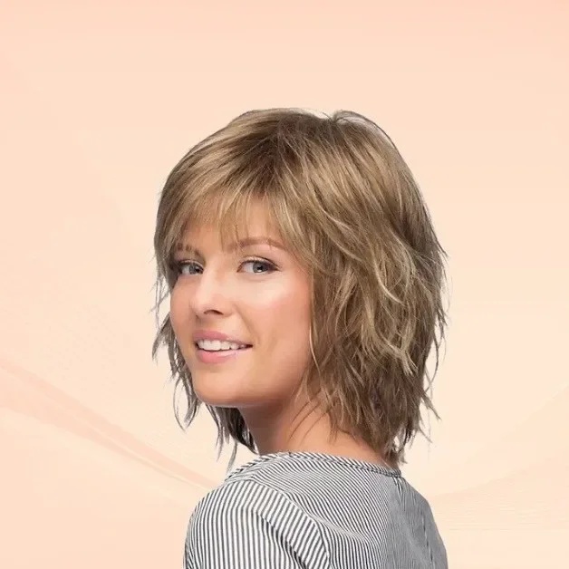 European And American Wig Women's Partial Gradient White Gradient Blonde Short Curly Hair Fashion Curly Hair Wave Wigs