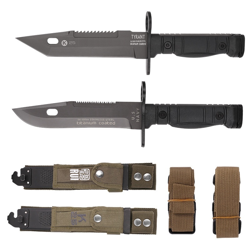 Military Seal K25 Tactical Training Straight Knife Jungle Reclamation Defense Knife Portable Outdoor Knife