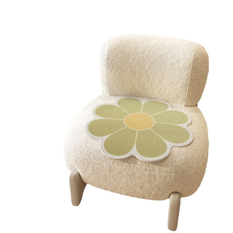 Imitation Cashmere Cushion Small Fresh Style Thickened Warm Office Long Cushion Household Dirty-Resistant Non-Slip Dining Table Chair Mat