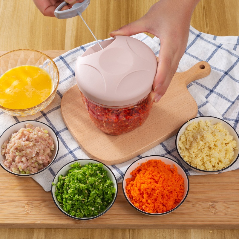 Direct Household Multi-function Vegetable Cutter Auxiliary Food Cooking Meat Grinder Manual Garlic Puller Garlic Press