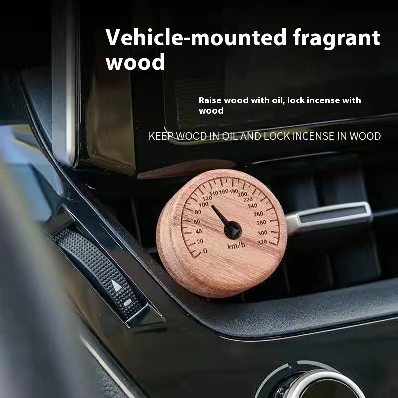 Direct Sale Solid Wood Car Air Outlet Diffuser Car Creative Aromatherapy Essential Oil Diffuser Clip Essential Oil Diffuser Stone