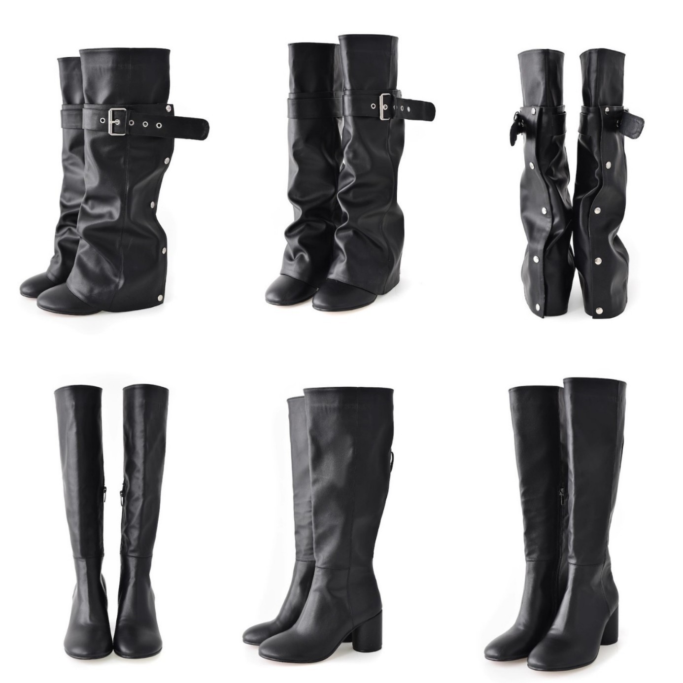 Detachable Trouser Leg Boots, Slouch Transforms Into Straight Boots, Stylish Ankle Boots For Petite Women, Plus-size Women With Thick Legs, Slimming Trouser Legs.