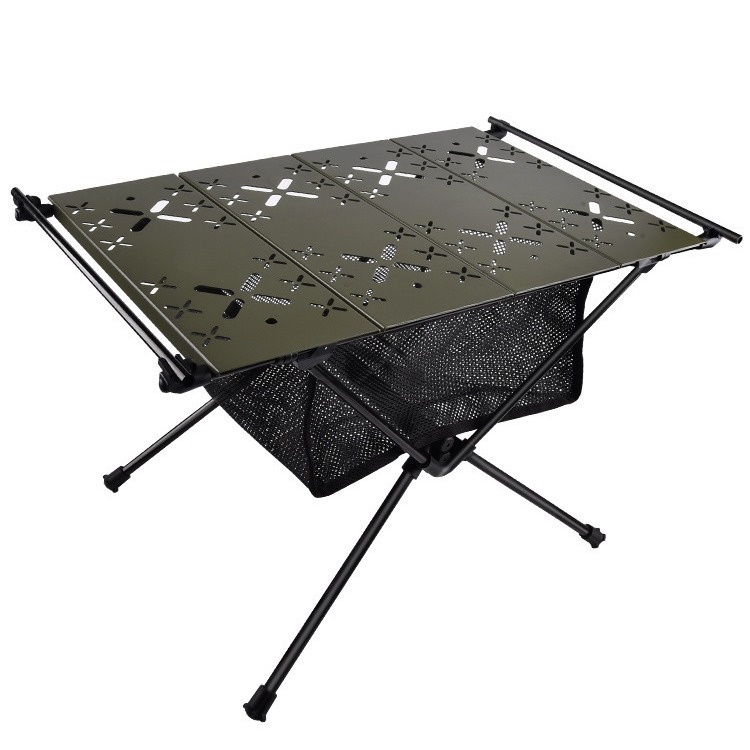 Outdoor Folding Table Aluminum Alloy Lightweight Tactical Table IGTUnit Table Portable Hiking Camping Table Picnic Table