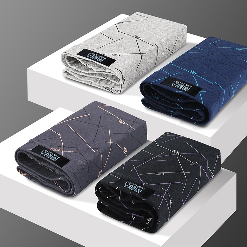 Men's Underwear Boxer Briefs Xinjiang Cotton Comfortable Breathable Four-corner Youth Boys Boxer Briefs Men's Trousers