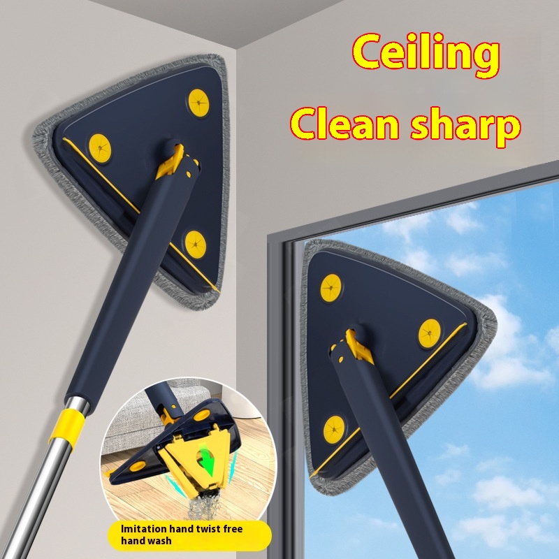 Hands-free Triangular Mop Cleaning Artifact Ceiling Home Self-twisting Water One-mop Clean Lazy Mopping