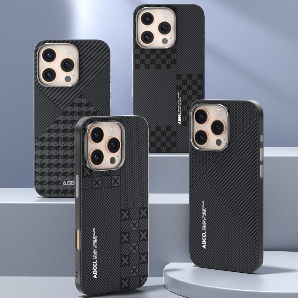 Kevlar Texture For Apple 16ProMax Invisible Magnetic Mobile Phone Case Iphone15 Micro-relief Protective Cover