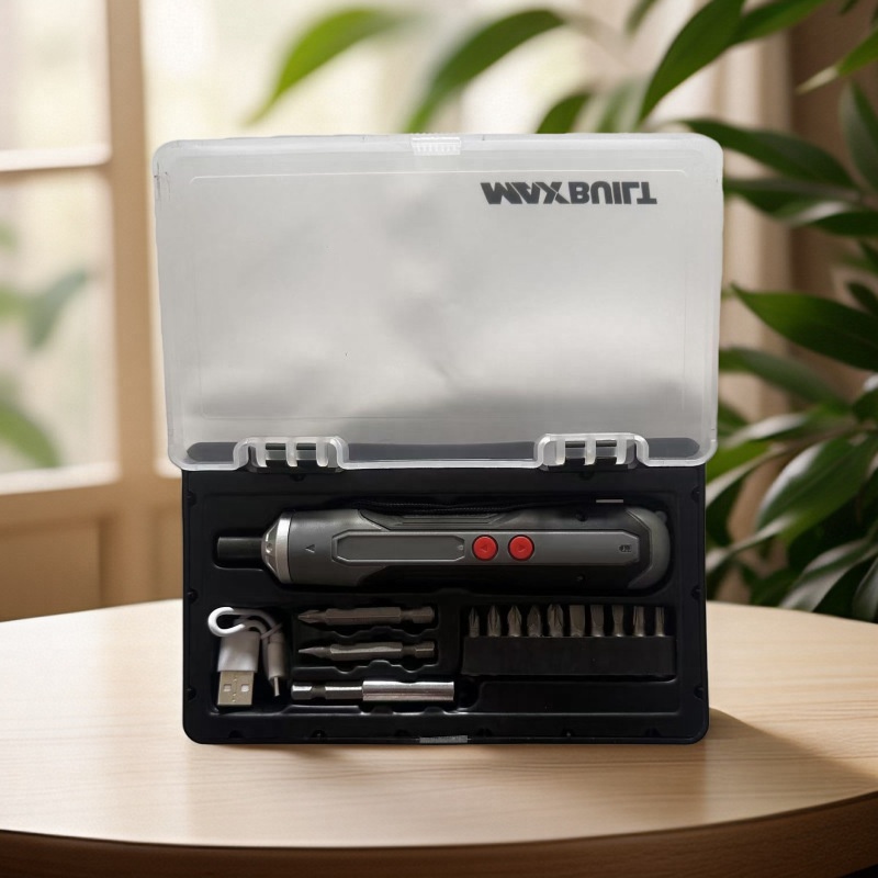 Plastic Boxed Mini Handheld Electric Screwdriver Small Household Electric Screwdriver Rechargeable Large Torque Electric Screwdriver