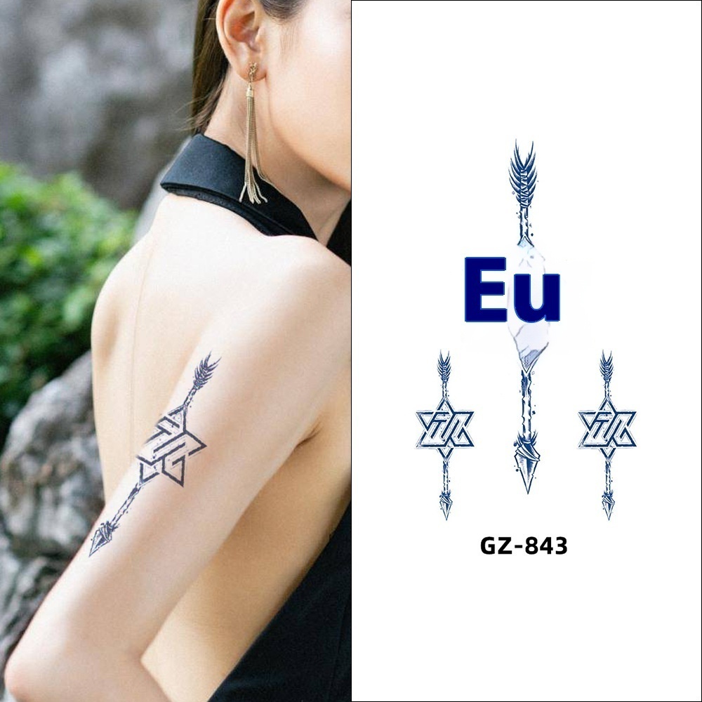 Juice Herbal Tattoo Sticker Semi-permanent Non-reflective Simulation Pattern Waterproof Long-lasting Butterfly Flower Tattoo Sticker For Men And Women