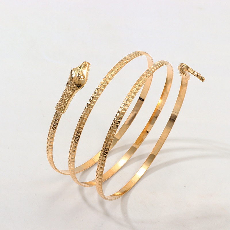 European And American Jewelry Punk Style Exaggerated Snake Bracelet Personality Popular Alloy Snake Element Bracelet