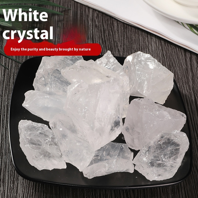 S Natural White Crystal Raw Stone Aromatherapy Stone Expansion Stone Degaussing Stone Gravel