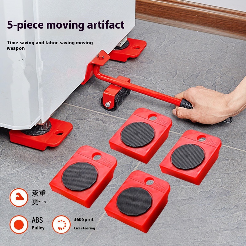 Moving Artifact Mobile Moving Tool Universal Wheel Pulley Base Furniture Heavy Object Handling Tool
