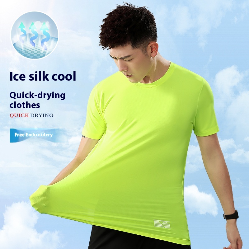 Quick-drying Sports Summer Camp Short-sleeved T-shirt Advertising Shirt Work Clothes Custom Printed Auto Repair Fitness Coach