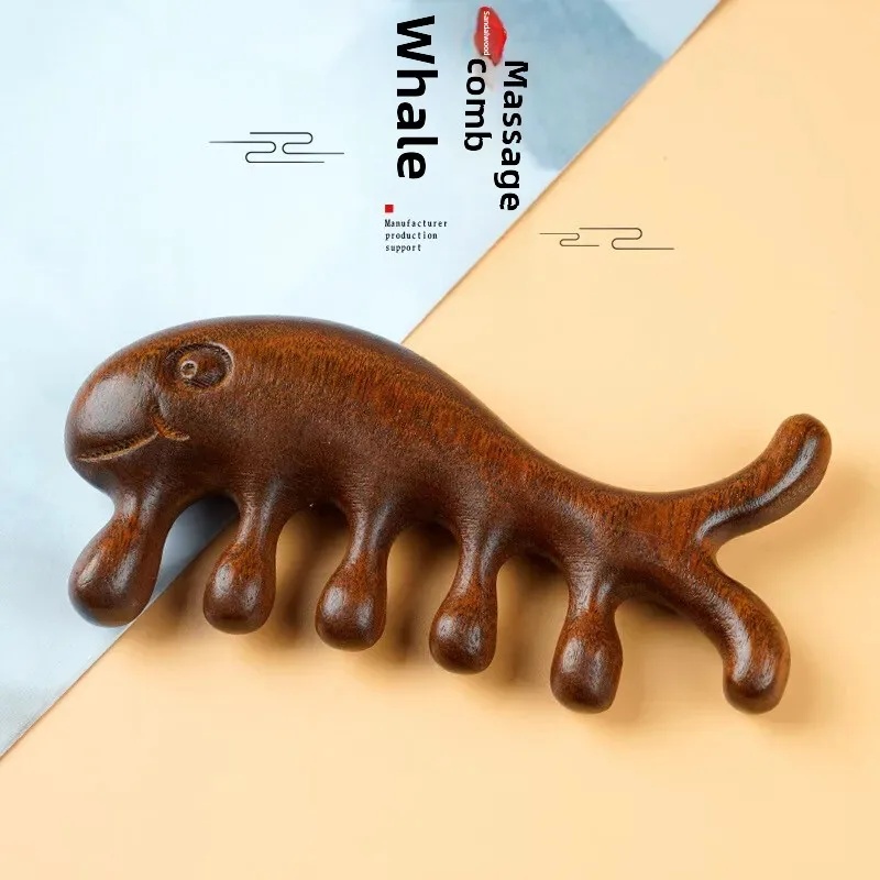 Direct Massage Comb Sandalwood Comb Scalp Meridian Comb Wide Tooth Comb Scraping Plate Large Tooth Comb Tendon Comb